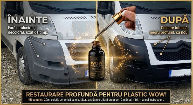 Tratament Ceramic Auto - Restaurare Plastice Ingalbenite WOW NanoCeramic